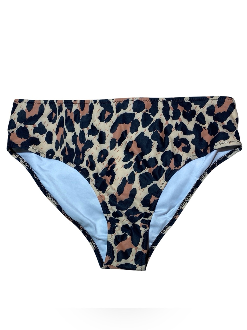 Beachsissi Leopard Print High-Waisted Bikini Bottoms